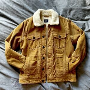 Abercrombie and fitch corduroy sherpa jacket